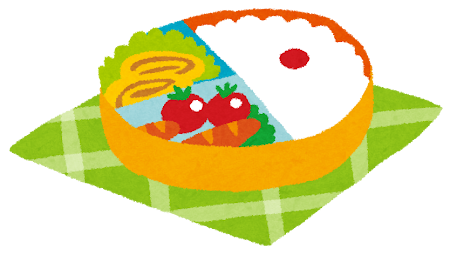 かわいいお弁当箱のイラスト