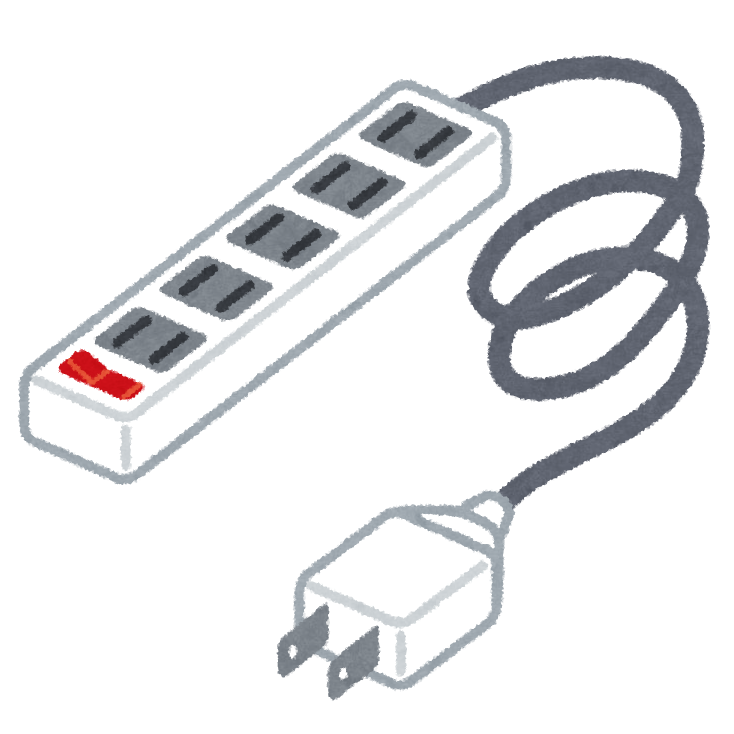 電源タップのイラスト