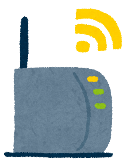 Wi-Fiルーターのイラスト