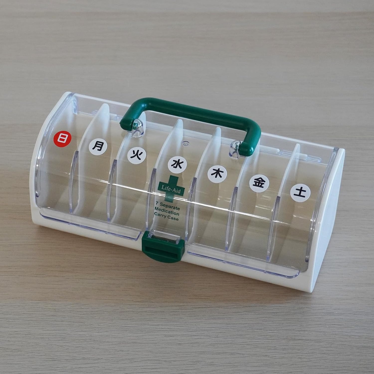 シンコハンガーくすり箱の曜日ごとの仕切りのイメージ
