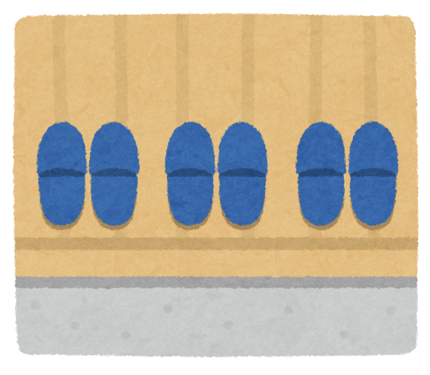 整えられた靴のイラスト