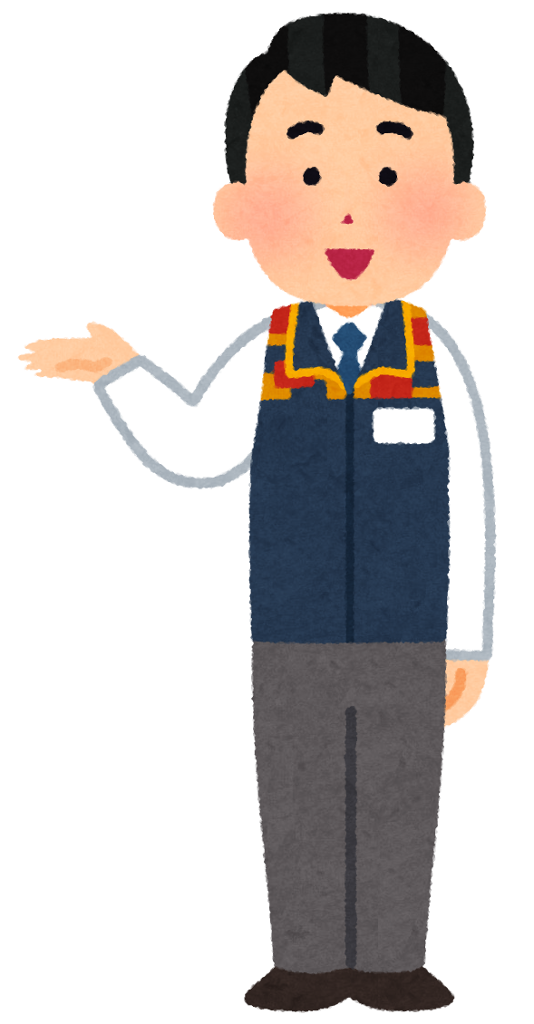 家電量販店の店員のイラスト